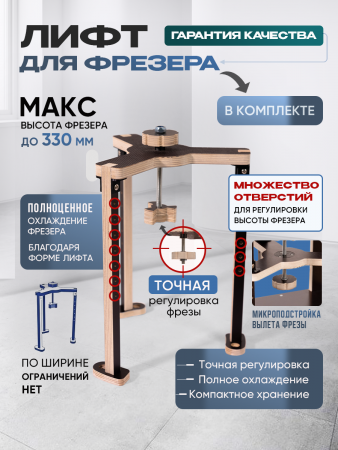 Верстак усиленный, максимально укомплектованный,  для циркулярной пилы и фрезера, "Титан 51"